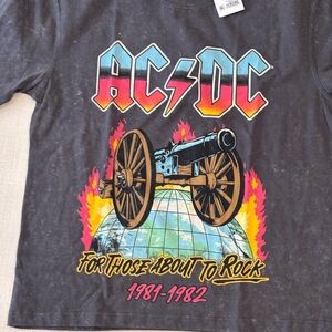 AC/DC Concert Tee - Black with Multicolor Graphic